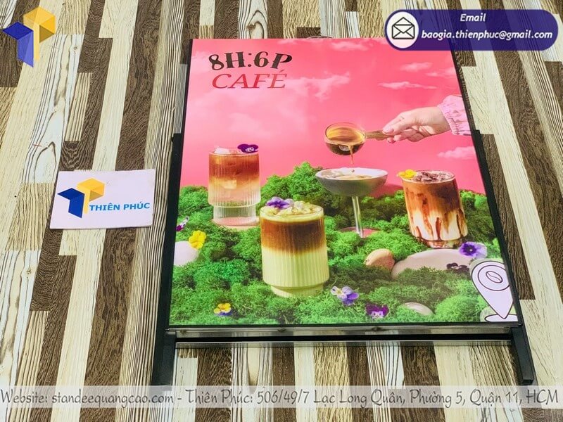 Nơi làm bảng standee 1 mặt theo yêu cầu in màu rõ nét giao nhanh