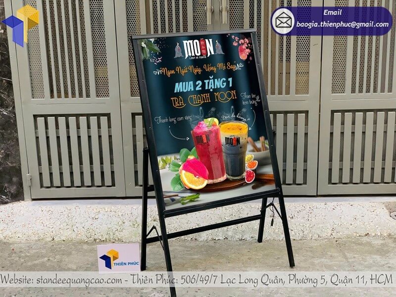 Nơi làm khung tranh điện led siêu mỏng trước cửa hàng cho showroom trưng bày sản phẩm