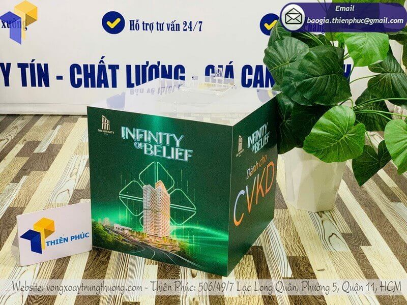 Nơi sản xuất hòm bốc thăm bằng mica theo yêu cầu tại xưởng chất lượng