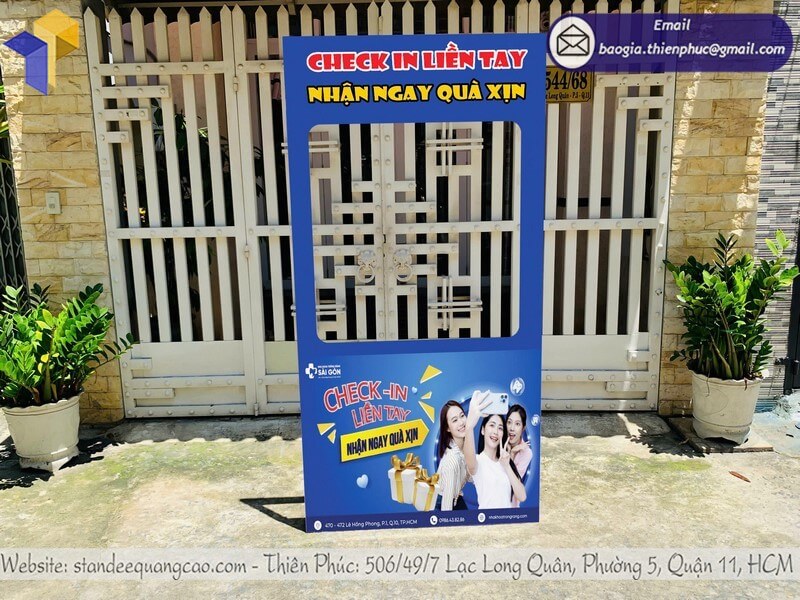 Nơi sản xuất khung check in formex sự kiện ngoài trời gia công sự kiện pr thương hiệu