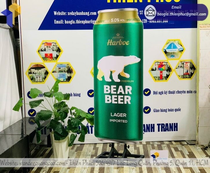 Sản xuất standee 3D 1 mặt sản xuất từ xưởng tại TP.HCM giao nhanh