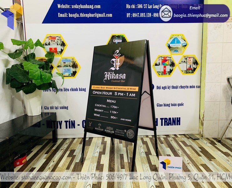 Standee A quảng cáo di động chống gió ngoài trời