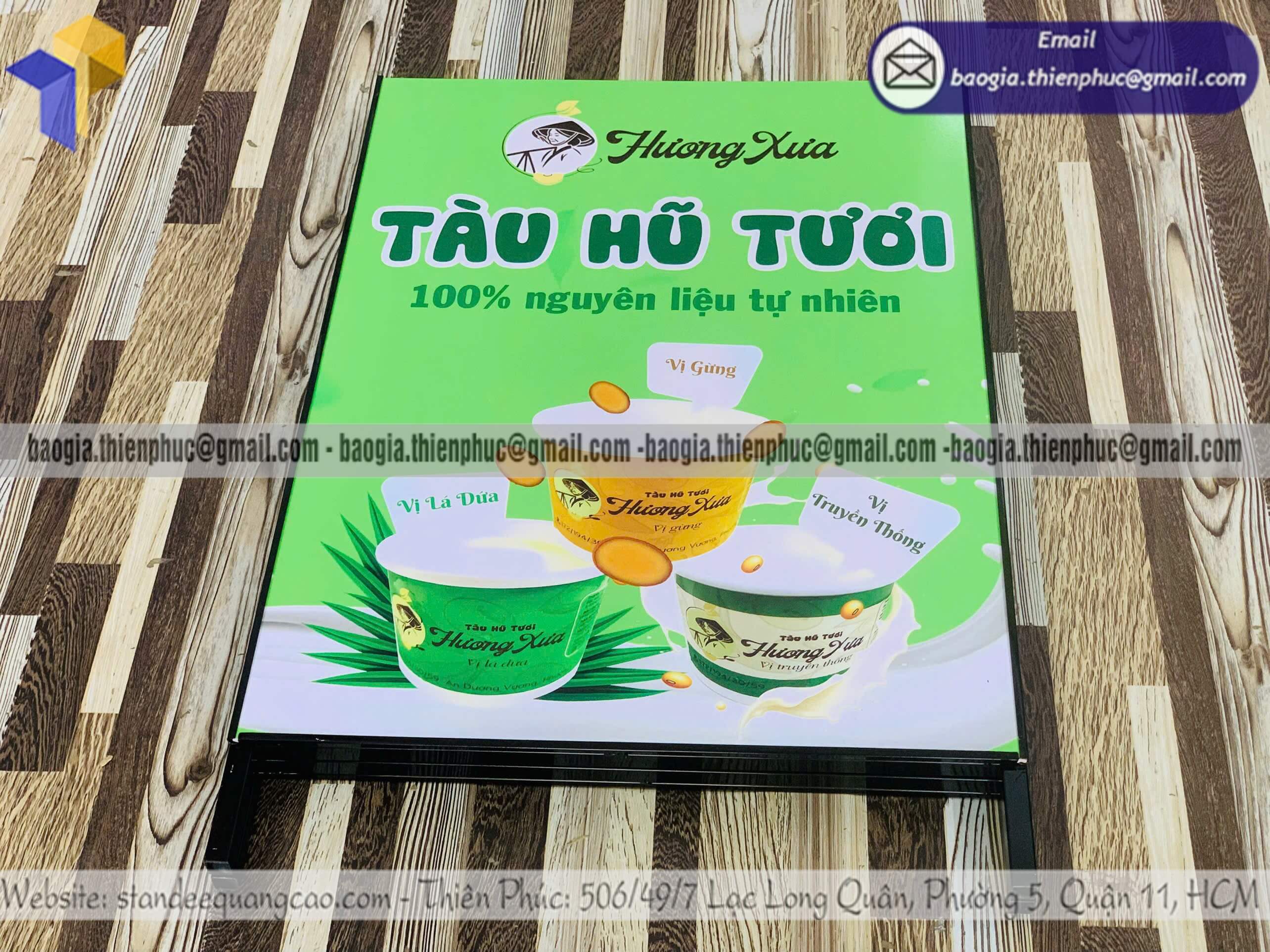 Standee A đứng chân sắt in poster hai mặt giá rẻ chuyên nghiệp đặt số lượng lớn cho doanh nghiệp