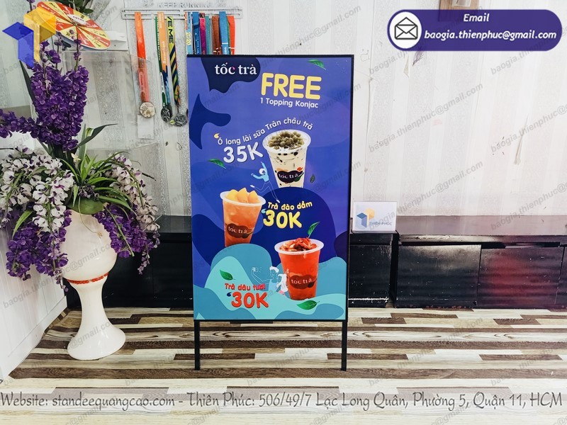 Standee chân chữ A rẻ