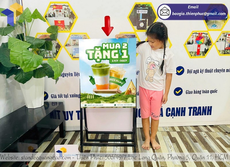 Standee chân chữ A quảng cáo ngoài trời
