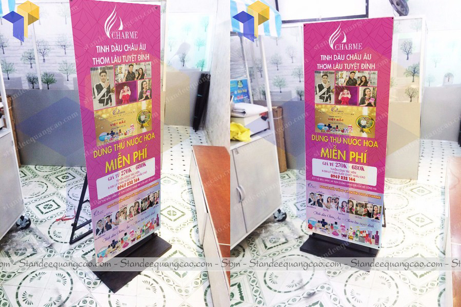 standee chân sắt giá rẻ