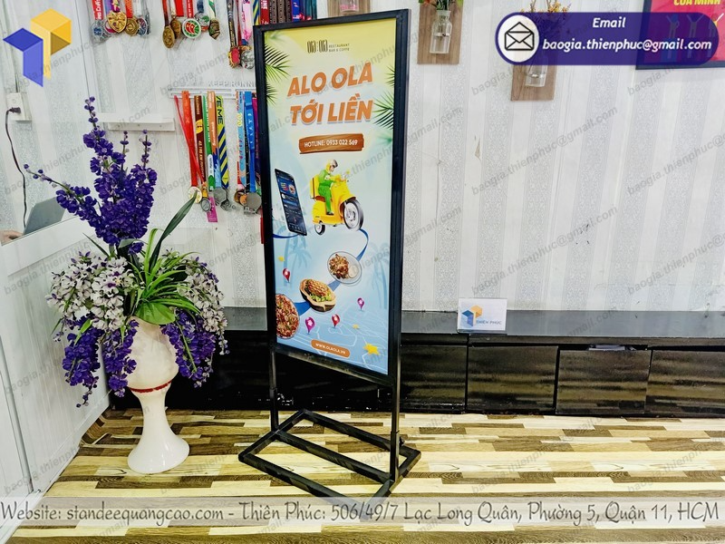 standee chân sắt tphcm đẹp