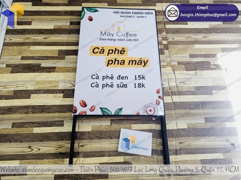 standee chân sắt uy tín