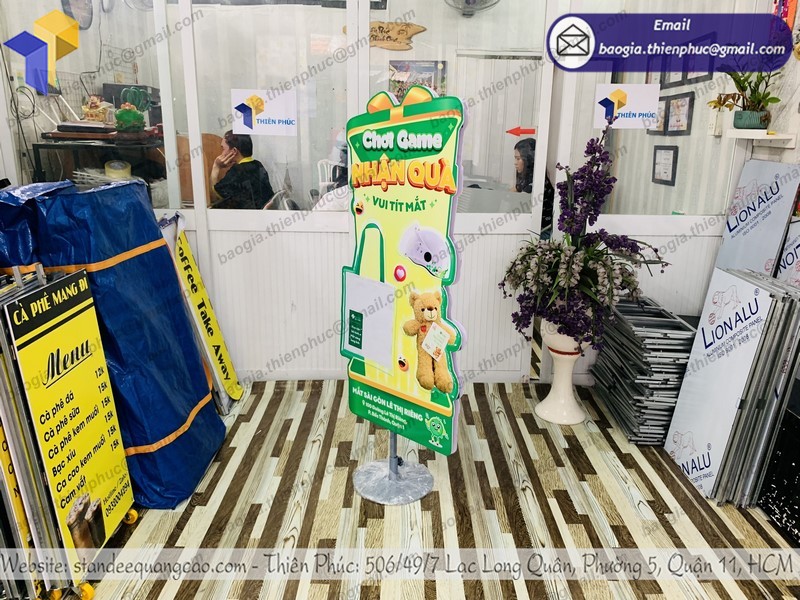 standee dành cho sự kiện ưu đãi tphcm