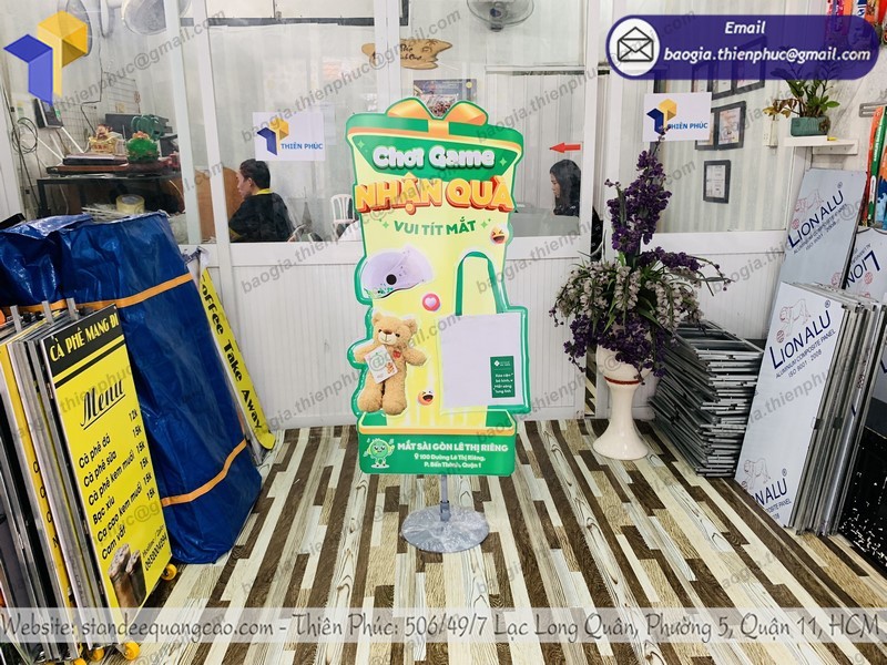 standee dành cho sự kiện ưu đãi