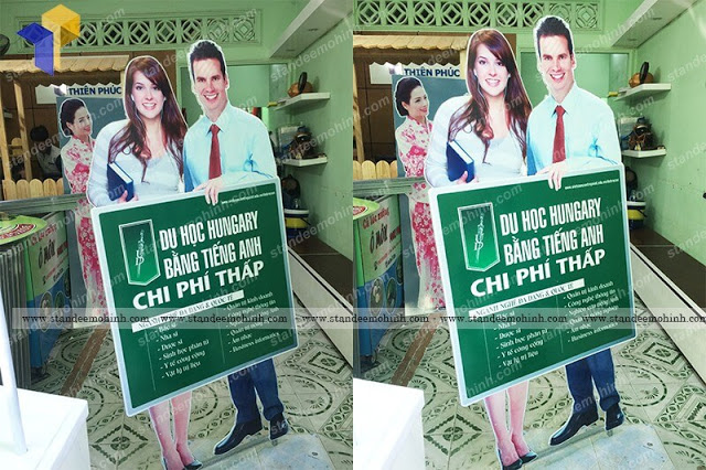 Standee hình người 2d quảng cáo giá rẻ