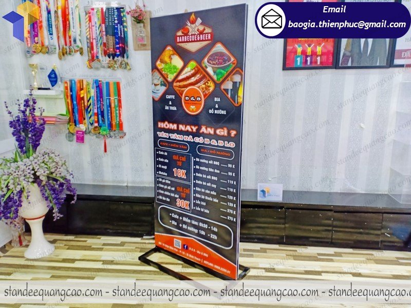 standee khai trương nhà hàng