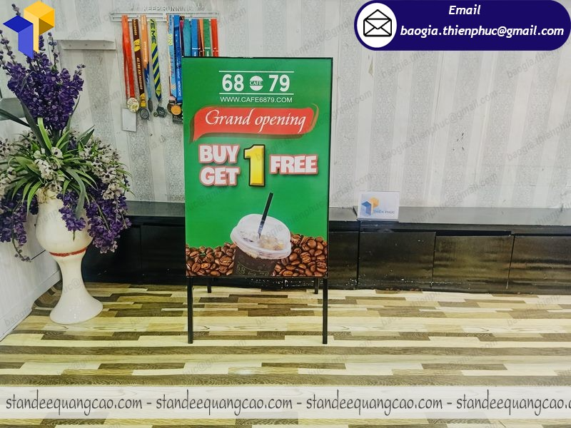 chân standee khung sắt chữ a mua ở đâu