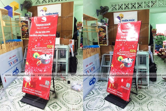 standee khung sắt ngoài trời đẹp