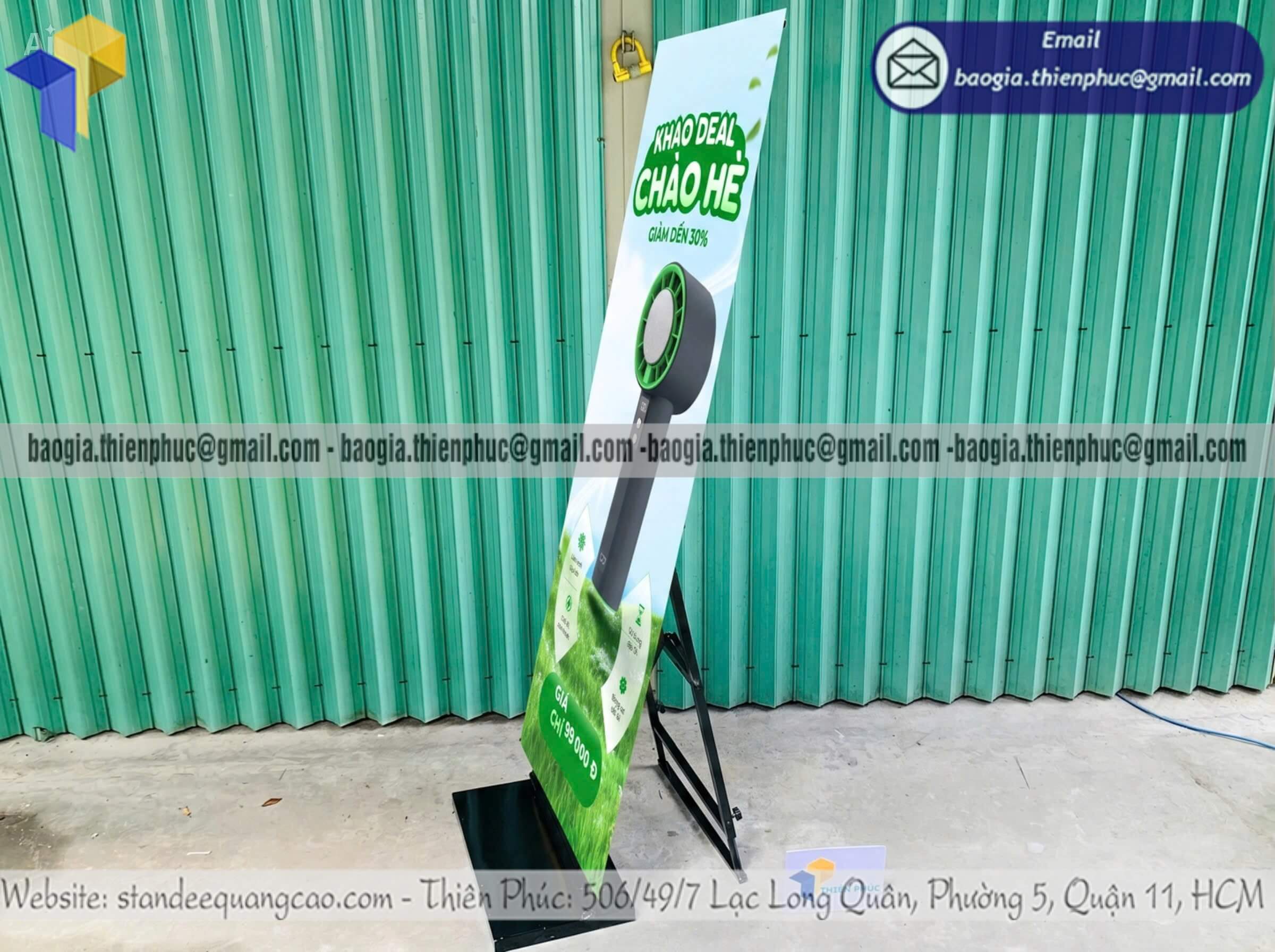 Standee khung sắt treo banner quảng cáo chống lật bán ở TPHCM HÀ NỘI CẦN THƠ BÁN KHÔNG LO SỢ TRỄ