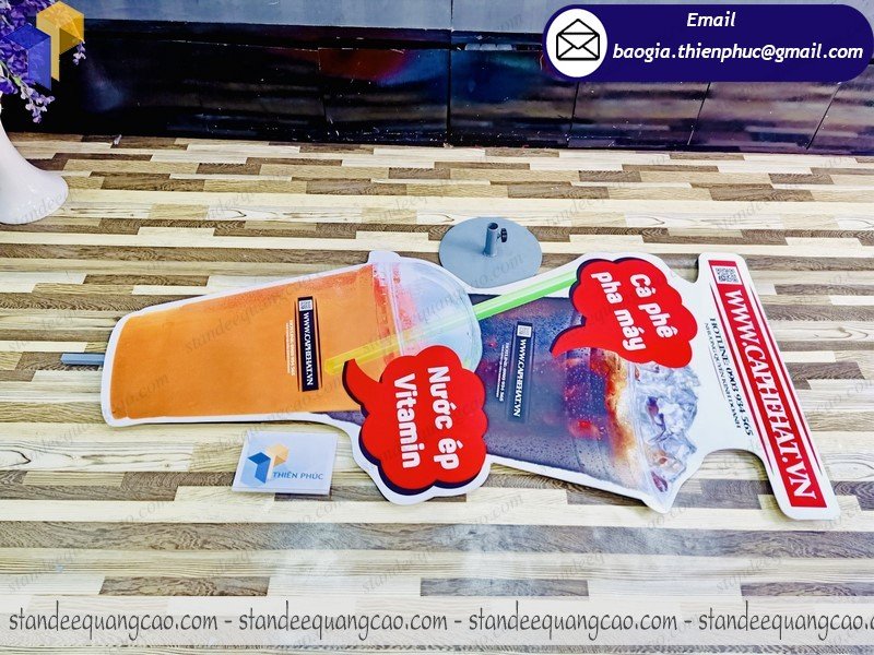 standee mô hình ly cafe đẹp