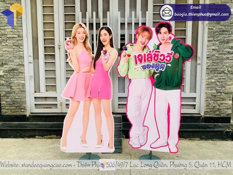 Thiết kế standee mô hình người thật in 3D độc lạ