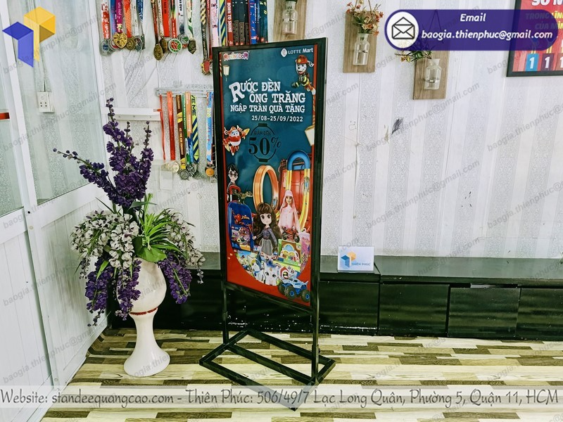 standee quảng cáo chân đứng đẹp