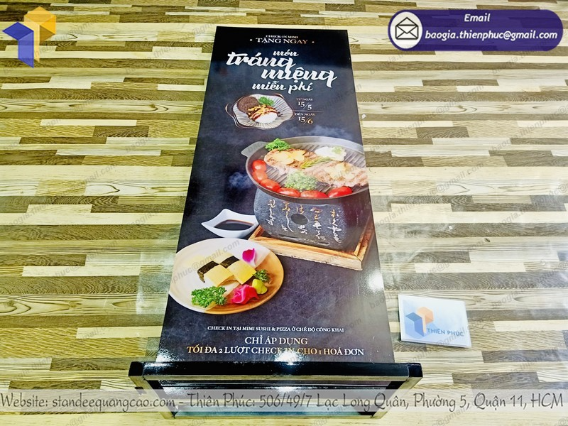 standee quảng cáo khung sắt