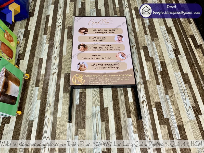 standee quảng cáo ngoài trời bền bỉ