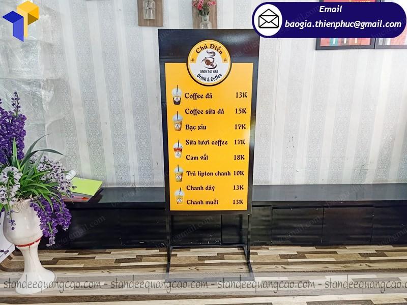 standee quảng cáo quán café