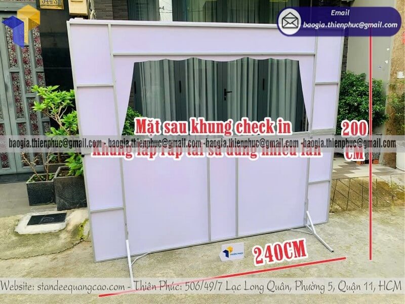 Thiết kế khung chụp hình cỡ lớn lắp ráp cho event ưu đãi bán toàn quốc phục vụ mọi loại sự kiện