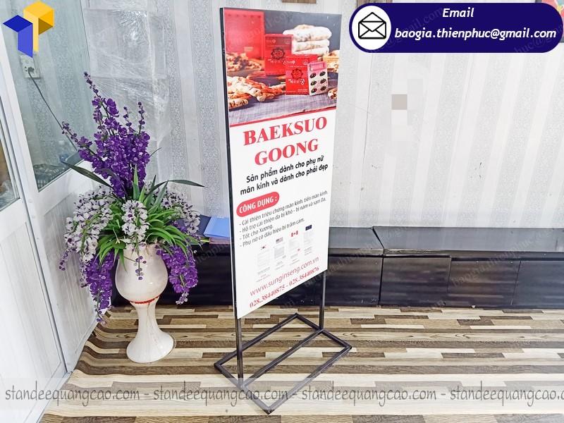 Standee chân sắt quảng cáo mua ở đâu