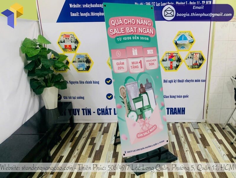 thiết kế in ấn standee quảng cáo ngoài trời Đà Nẵng