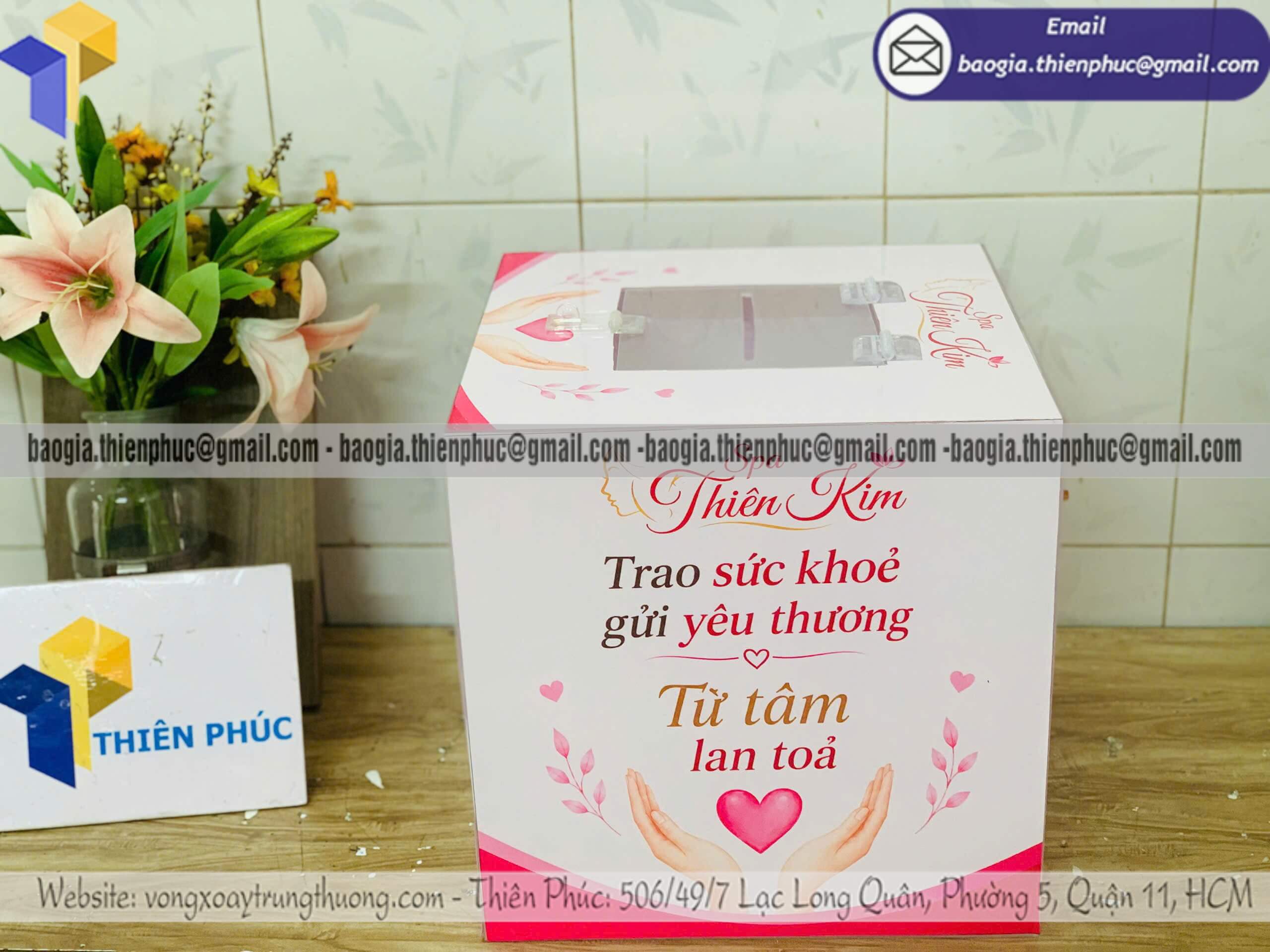 Thùng đựng bỏ phiếu rút thăm mica cho sự kiện Thùng đựng bỏ phiếu rút thăm mica cho sự kiện