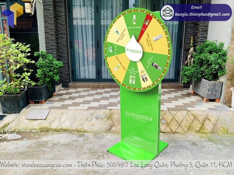 kích thước vòng quay random trúng thưởng