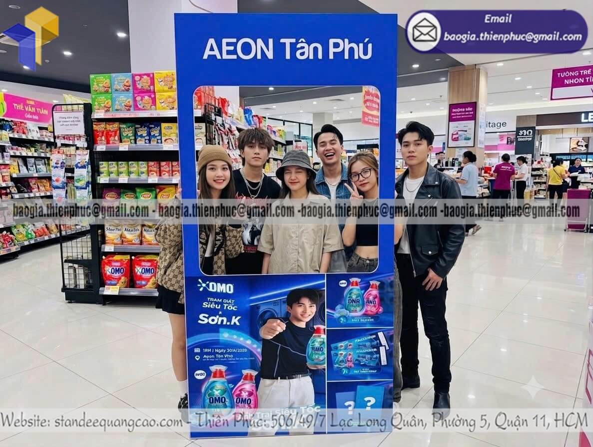 Xưởng bán khung check in lắp ráp fomat tại siêu thị