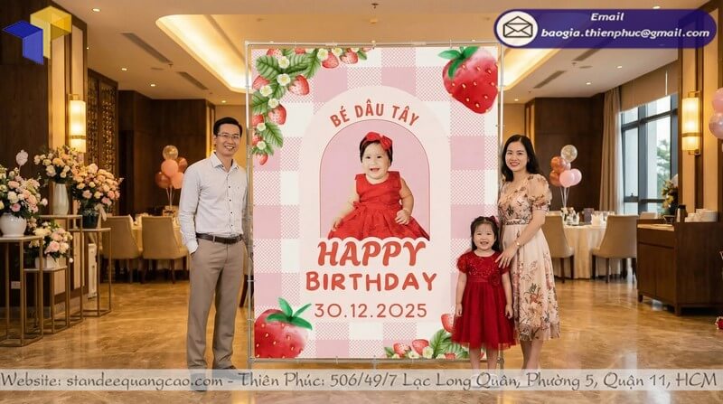 Xưởng cho thuê khung backrop di động sự kiện tiệc sinh nhật