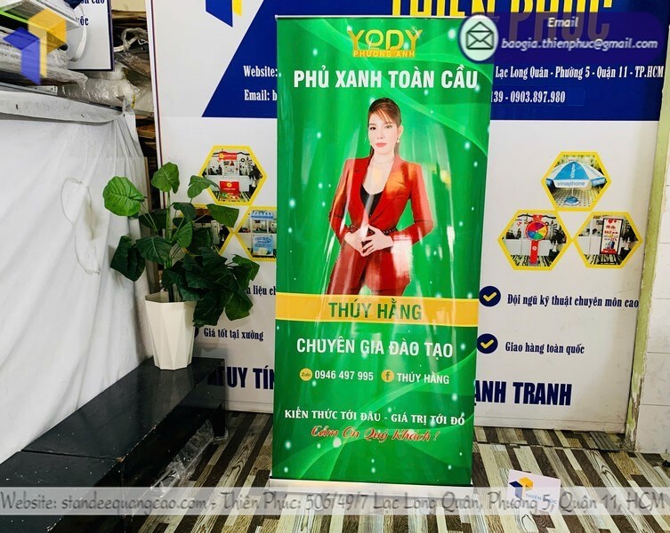 Xưởng in standee banner dựng cuộn nhôm quảng cáo sự kiện Xưởng in standee banner dựng cuộn nhôm quảng cáo sự kiện