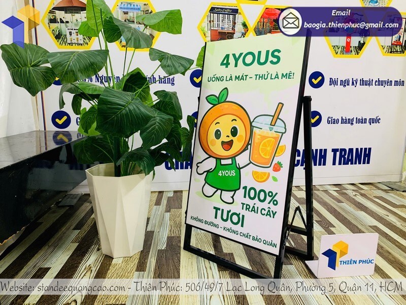 Xưởng in standee quảng cáo 1 mặt trực tiếp tại TP.HCM