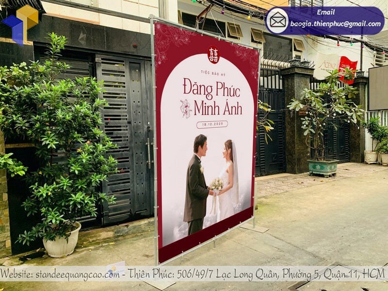 Xưởng sản xuất mẫu backdrop di động cho tiệc cưới sử dụng cho tiệc trong nhà và ngoài trời